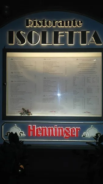 menu 1 of Ristorante Isoletta