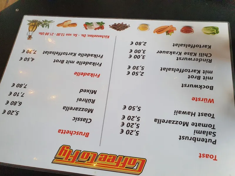 menu 1 of Coffee to Fly