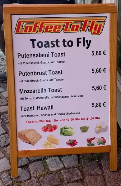 menu 2 of Coffee to Fly