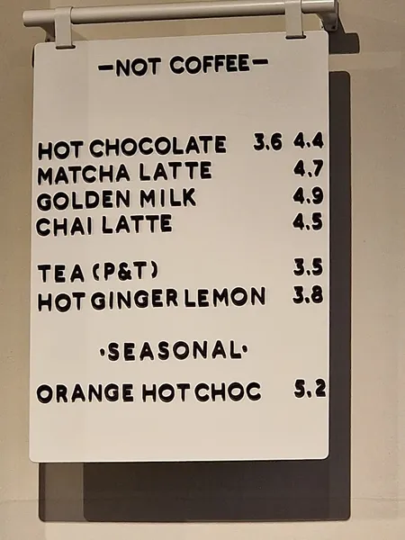menu 0 of CODOS Coffee