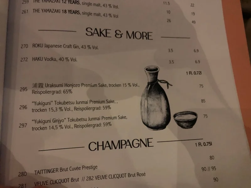 menu 0 of UKIYO Sushi & Wine