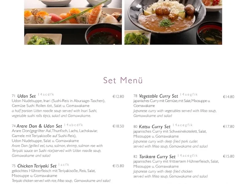 menu 0 of SHOYA am Viktualienmarkt