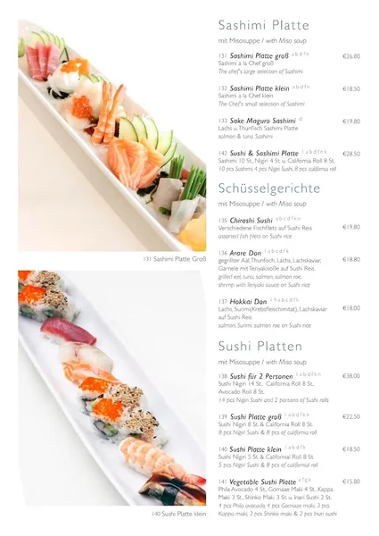 menu 1 of SHOYA am Viktualienmarkt