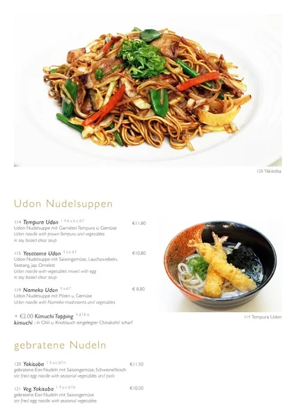 menu 2 of SHOYA am Viktualienmarkt