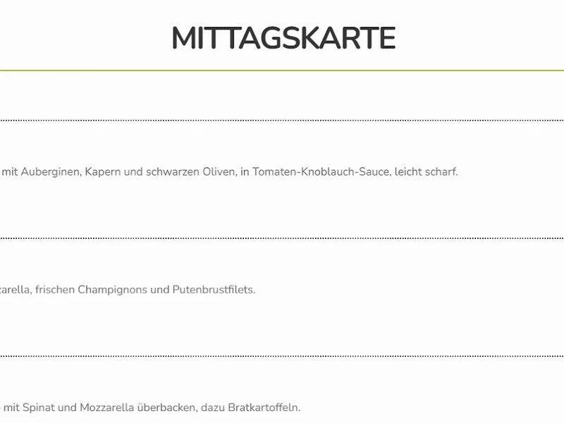 menu 0 of Restaurant Pizzeria Bella Rosa