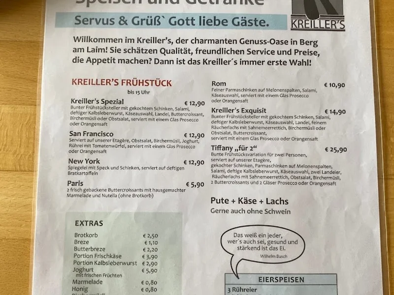 menu 0 of Kreiller´s