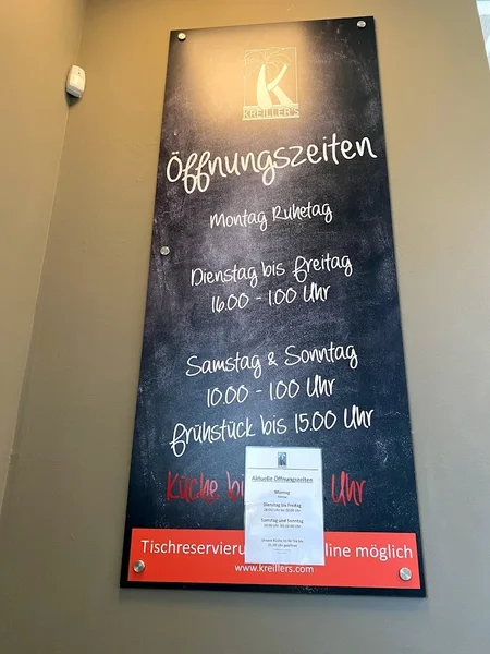 menu 1 of Kreiller´s