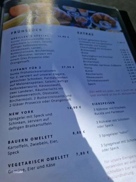 menu 2 of Kreiller´s