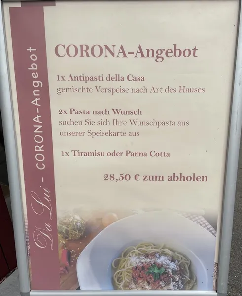 menu 0 of Restaurant Da Lui