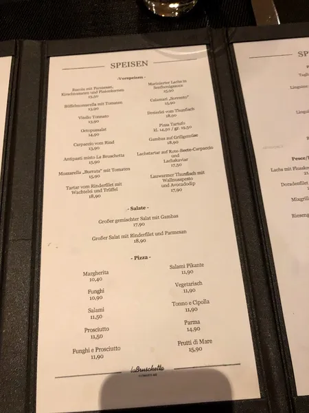 menu 0 of La Bruschetta