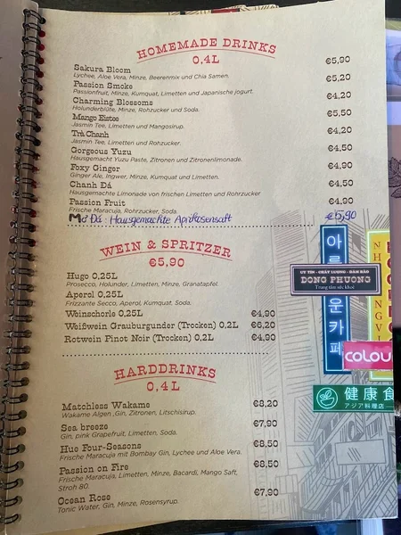 menu 2 of Ngon Ngon 1970s