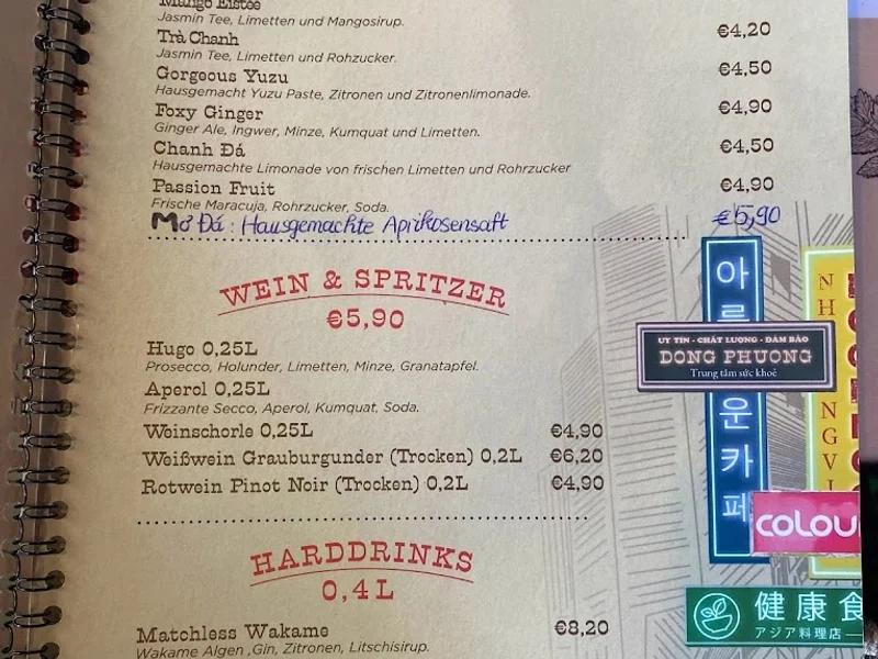 menu 2 of Ngon Ngon 1970s