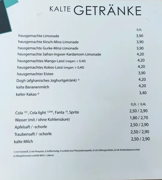 menu 0 of Rumi's