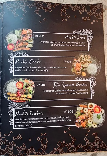 menu 0 of Tatie Restaurant