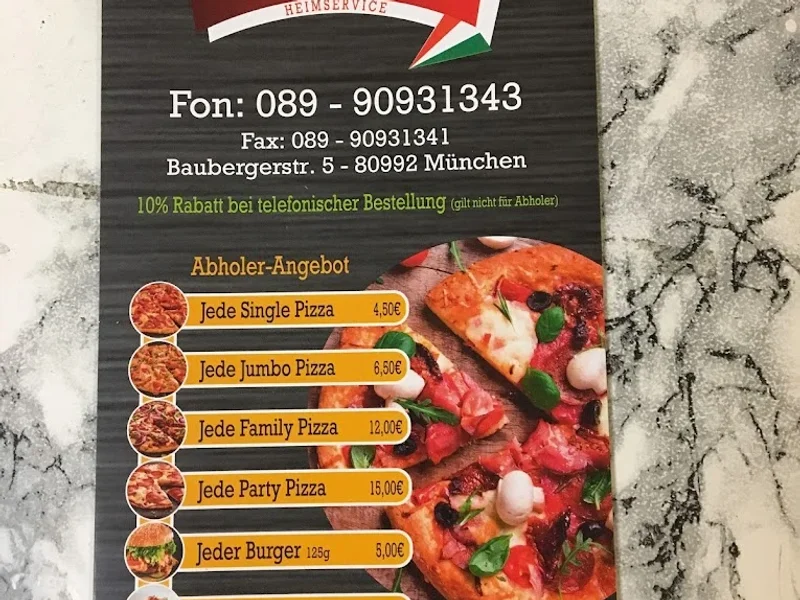 menu 1 of Volante Pizzeria München