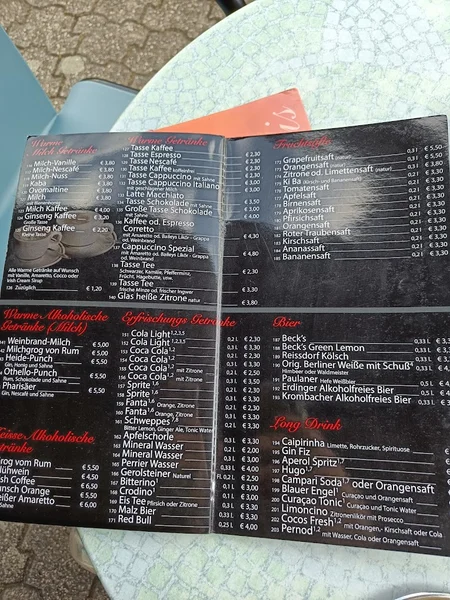 menu 2 of Eiscafé Forum Fenner