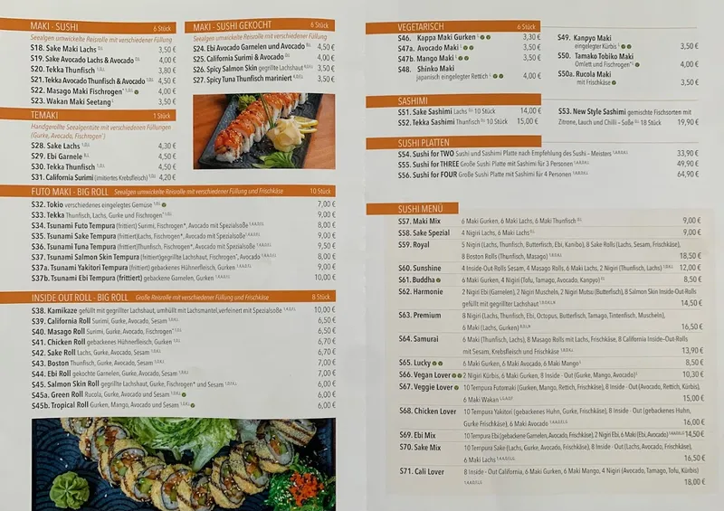menu 1 of Hoang Do Restaurant - Vietnamesische Küche & Sushi Bar