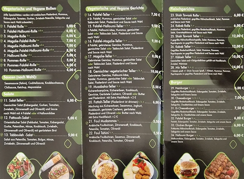menu 0 of Falafel Bistro