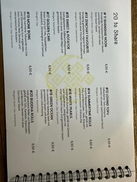 menu 0 of Zen Chay 2 - Asian Vegan Restaurant