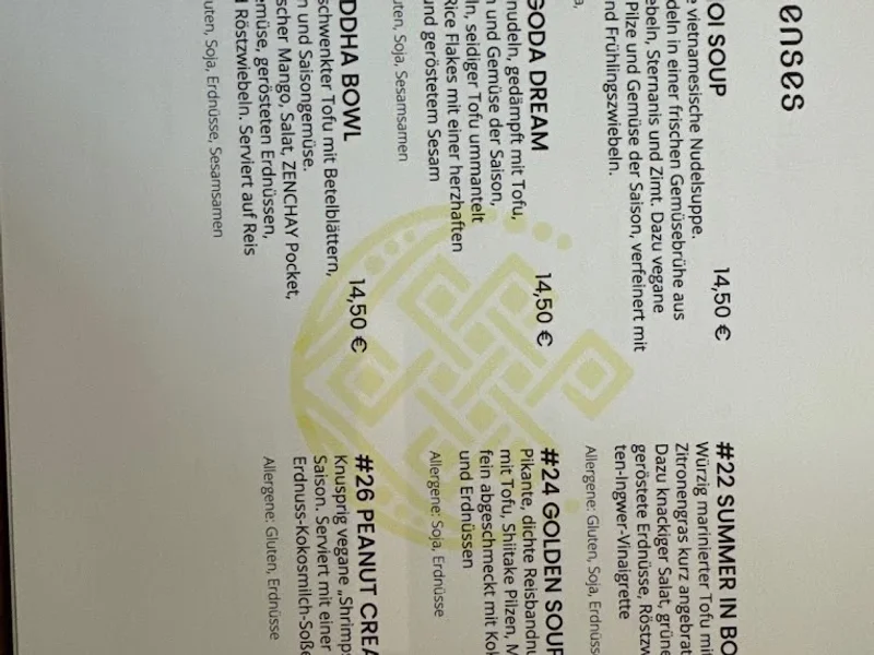 menu 1 of Zen Chay 2 - Asian Vegan Restaurant