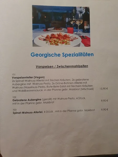 menu 2 of Restaurant & Bistro Kaukasia