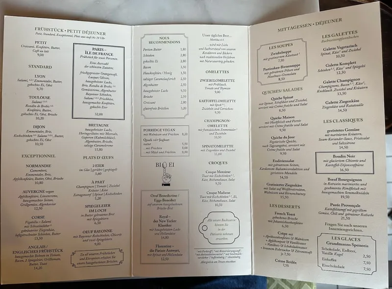menu 0 of Café Maître