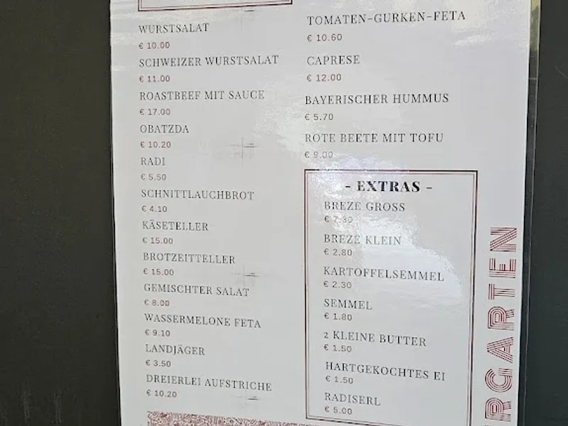 menu 1 of Hirschau im Englischen Garten