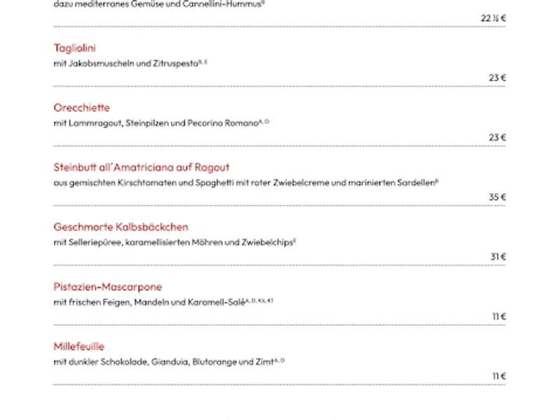 menu 0 of Ristorante Romans