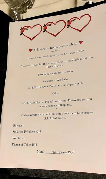 menu 2 of Ristorante Romans