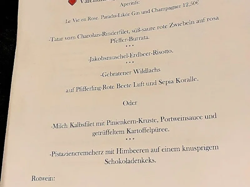 menu 2 of Ristorante Romans