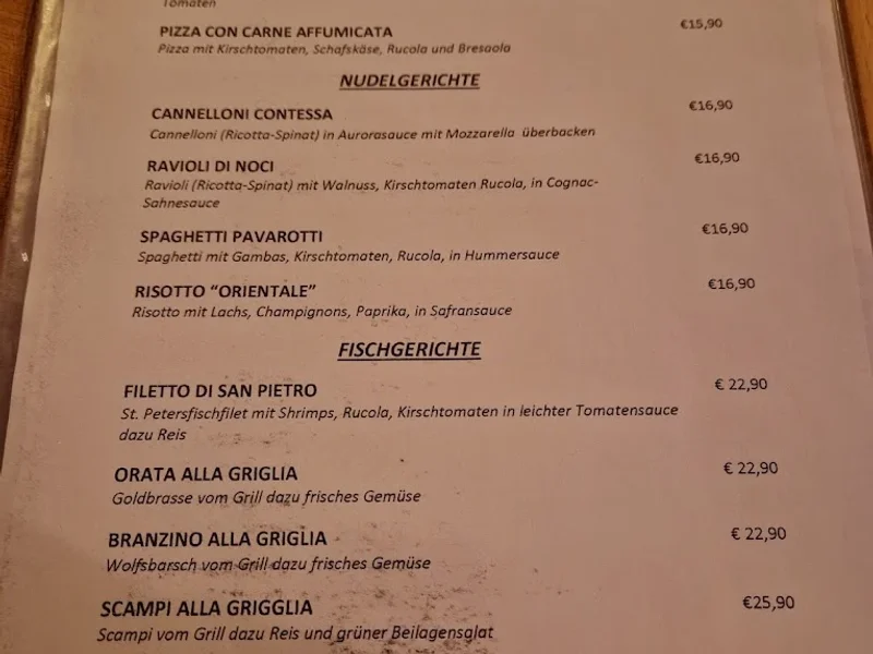 menu 2 of Ristorante Pizzeria IL Galeone ,NEUHAUSEN‘