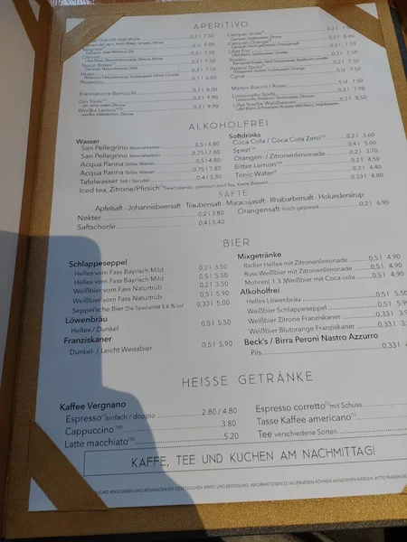 menu 2 of Ristorante Canal Grande