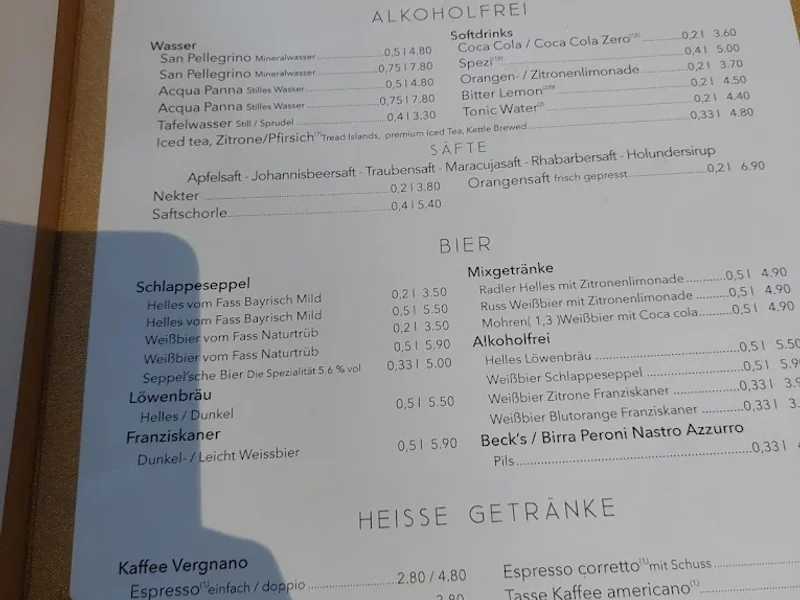 menu 2 of Ristorante Canal Grande