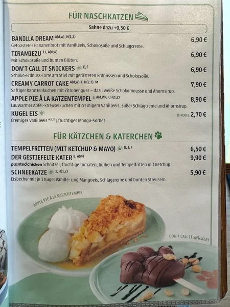 menu 0 of Katzentempel München