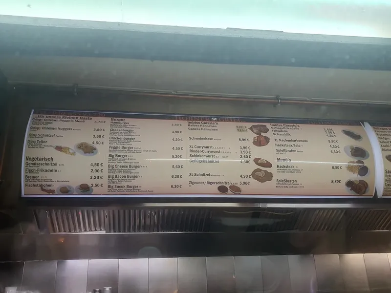 menu 2 of Horner Grill