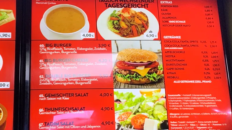 menu 2 of Tadim