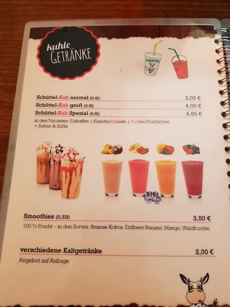 menu 2 of KUHBAR Bochum Markstraße