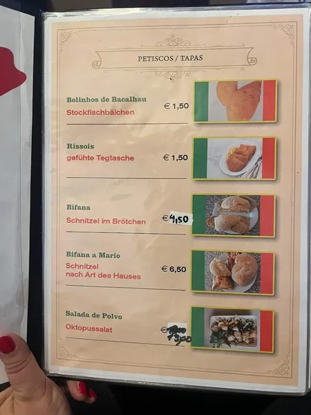 menu 1 of Eiscafe San Marco