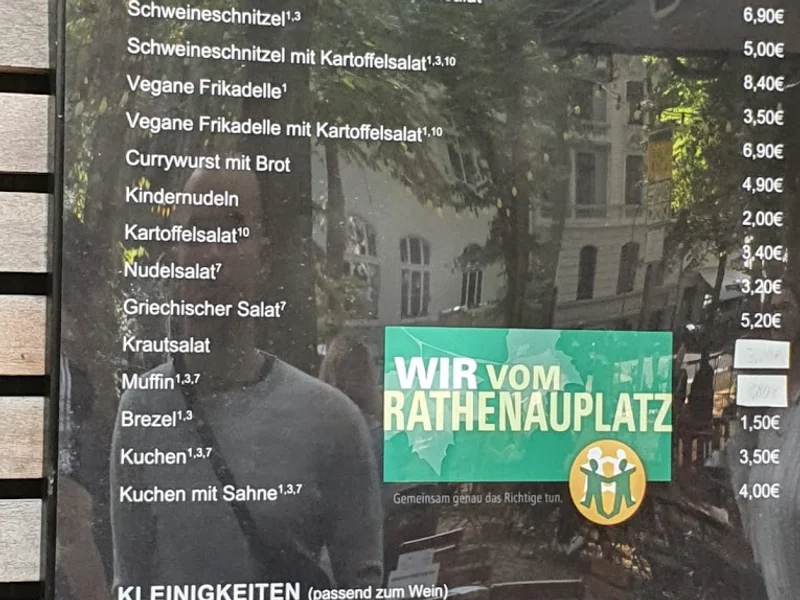 menu 0 of Biergarten Rathenauplatz Veedelstreff