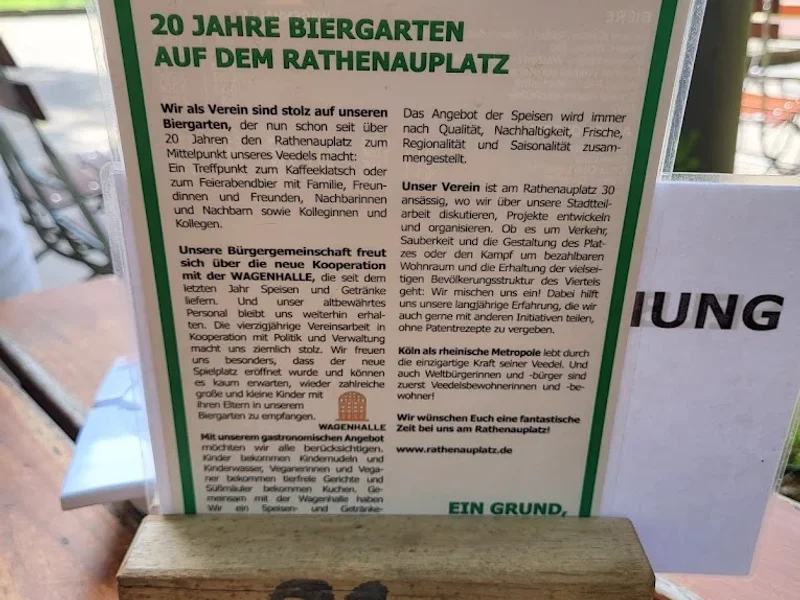 menu 2 of Biergarten Rathenauplatz Veedelstreff