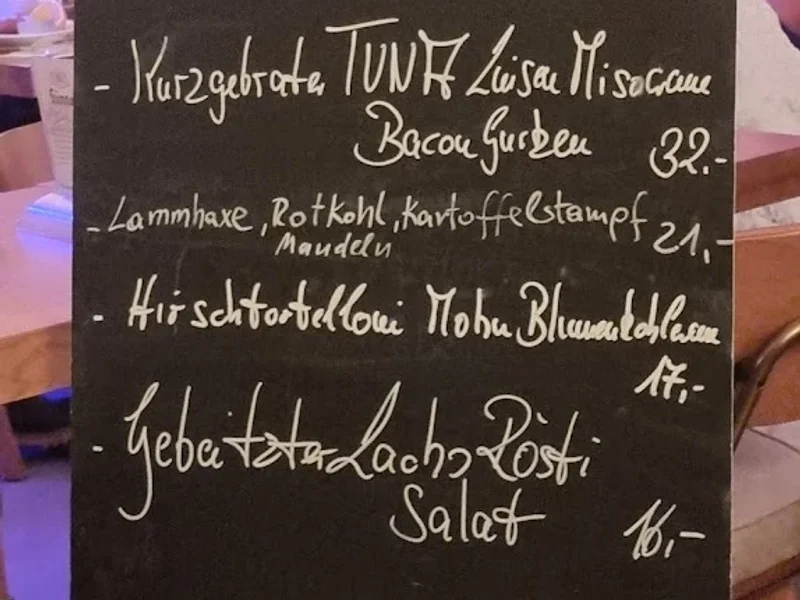 menu 1 of Sünner Stube