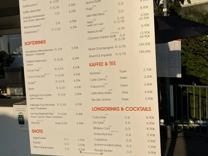 menu 0 of Rheinterrassen Köln