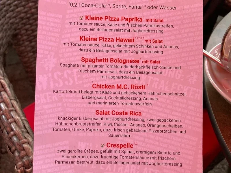 menu 0 of Café Extrablatt Wuppertal