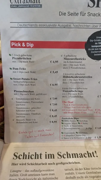 menu 2 of Café Extrablatt Wuppertal