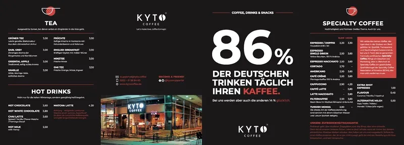 menu 1 of KYTO Coffee Wuppertal