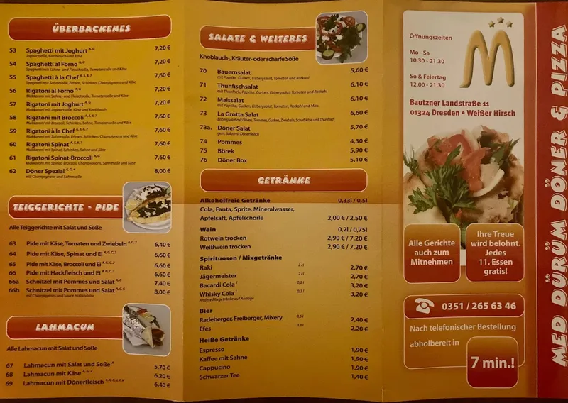 menu 0 of Med Dürüm
