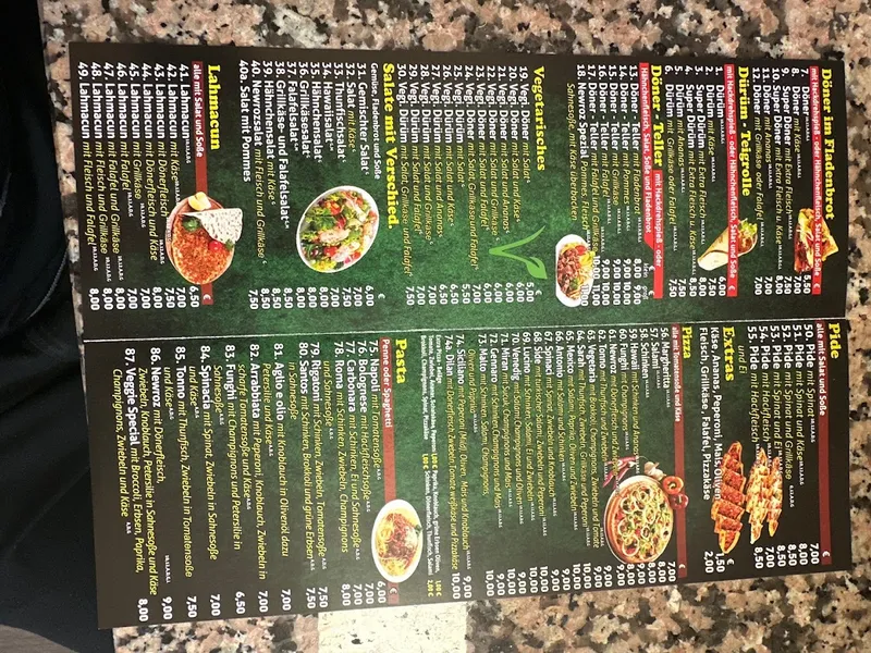 menu 0 of NEWROZ