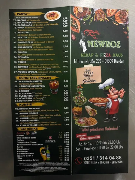 menu 1 of NEWROZ