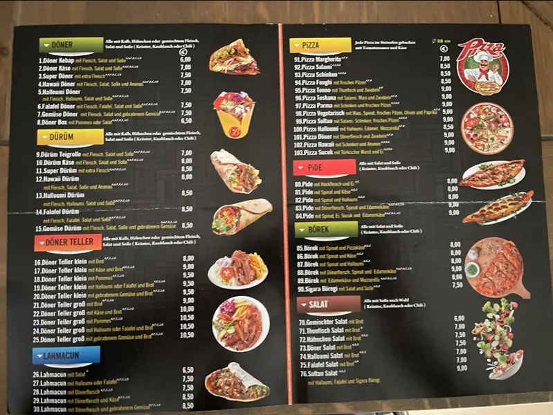 menu 2 of Sultan Kebap Haus
