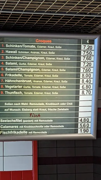 menu 0 of Kelm's Küche Imbiss